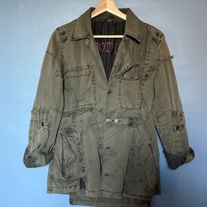 Olive Green Army-Style Jacket